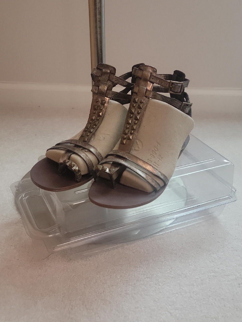 Steve Madden bronze gladiators
